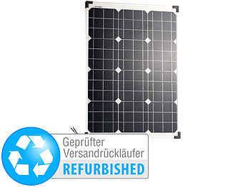 revolt Mobiles Solarpanel mit monokristallin Solarzelle, 50Watt (refurbished)