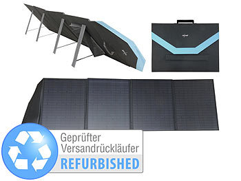 Solarkoffer Komplettset: revolt Mobiles, faltbares Solarpanel, Versandrückläufer
