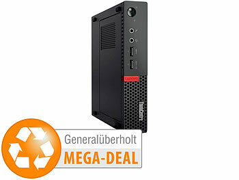 Rechner: Lenovo Thinkcentre M710q Tiny, i3, 16 GB DDR4, 512 GB SSD (generalüberholt)