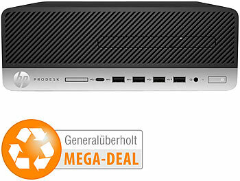 PC gebraucht: hp Prodesk 600 G4 SFF, Pentium G5400, 24GB, 256GB + 2TB (generalüberholt)