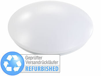 LED-Lampe rund: Luminea LED-Wand- & Deckenleuchte, 20 W, Ø 38 cm, warmweiß (refurbished)