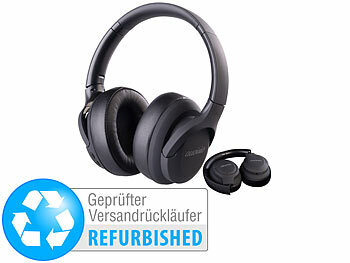 auvisio Faltbarer Reise Over-Ear-Kopfhörer mit Akku, Versandrückläufer