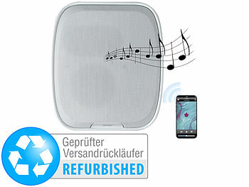 Musik-Lautsprecher: auvisio Aktiver Stereo-Wandlautsprecher mit Akku, Versandrückläufer