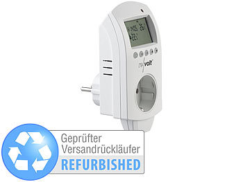 Raumthermostat Steckdose: revolt Digitales Steckdosen-Thermostat, Versandrückläufer