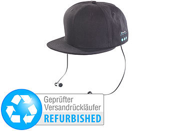 Callstel Callstel  Snapback-Cap mit integriertem Headset, Versandrückläufer