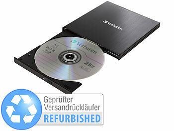 Verbatim Externer Slim-Blu-ray-Brenner, USB 3.0, Versandrückläufer