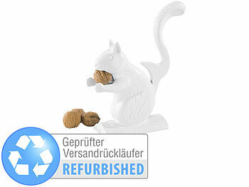 Nussknacker Retro: Rosenstein & Söhne Gusseisen-Nussknacker im Eichhörnchen-Design Versandrückläufer
