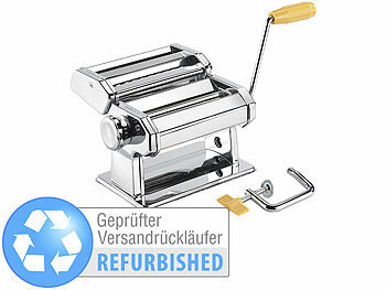Pasta Maker Machine: Rosenstein & Söhne Nudel-Maschine NM-100, schmale & breite Bandnudeln, Versandrückläufer