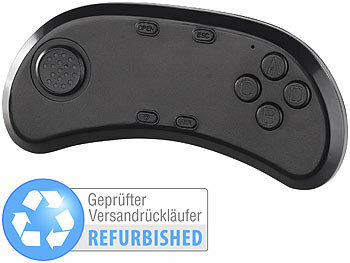 auvisio BT-3.0-Gamepad & Musik-Controller für VR-Brillen, Versandrückläufer