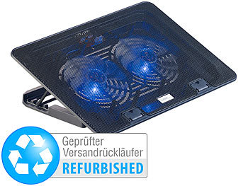 Laptopkühler: Callstel Ultraleiser Notebook-Kühler bis 43,8 cm (17"), Versandrückläufer 