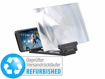 iPhone Lupe: PEARL Vergrößerungs-Lupe mit 3-facher Vergrößerung, Versandrückläufer