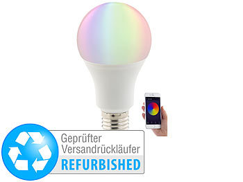 Luminea Home Control WLAN-LED-Lampe, komp. mit Amazon Alexa, Versandrückläufer