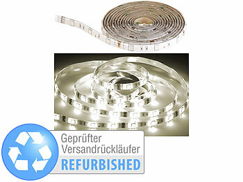 LED Band Set: Luminea LED-Streifen-Erweiterung LAM-206, 2 m, 600 Lumen, Versandrückläufer