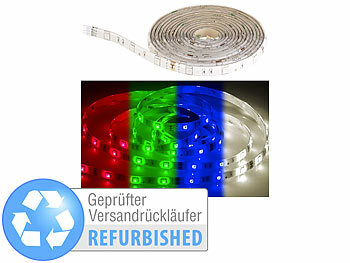 LED Strips RGBW: Luminea RGBW-LED-Streifen-Erweiterung LAX-206, 2 m, 240 lm, Versandrückläufer