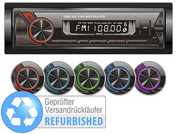 Autoradio USB: Creasono MP3-Autoradio mit Bluetooth & Freisprechfunktion, Versandrückläufer