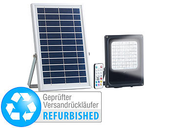 Luminea Solar-LED-Fluter für außen, RGBW, 30 Watt, Versandrückläufer