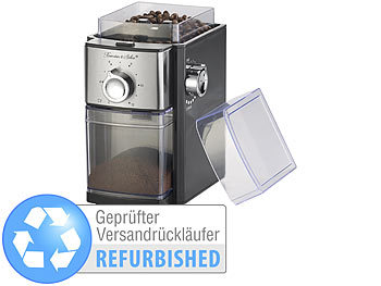 Kaffeemuehle: Rosenstein & Söhne Elektrische Kaffeemühle, Scheibenmahlwerk, Versandrückläufer