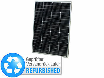 Solaranlage Panele: revolt Mobiles monokristallines Solarpanel, 36 Volt, 150 W, Versandrückläufer