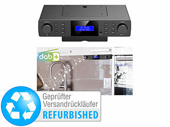 DAB-Radio Küchenradio: VR-Radio Unterbau-Küchenradio DAB+/UKW, RDS, Wecker, Versandrückläufer
