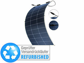 Solarpanel flexibel: revolt Ultraleichtes flexibles Solarmodul für MC4, Versandrückläufer