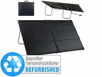 Kleines Solar-Panel: revolt Mobiles Falt-Solarmodul, Versandrückläufer
