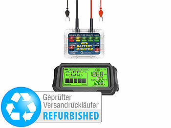 Kfz Batteriewächter: Lescars Kfz-Batterie-Wächter mit Solar-Funk-Monitor, Versandrückläufer