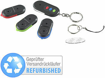 Funkschlüsselfinder: infactory Elektronischer 3-Kanal-Schlüsselfinder (4er-Set), Versandrückläufer