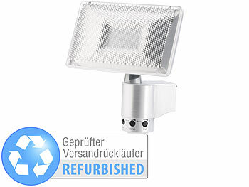 Lampe mit Bewegungsmelder: Luminea LED-Fluter, Aluminium, 13,5 Watt, IP44, Versandrückläufer