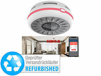 Rauch-und-CO-Melder: VisorTech Smarter 2in1-WLAN-Rauchwarn-/CO-Melder, Versandrückläufer