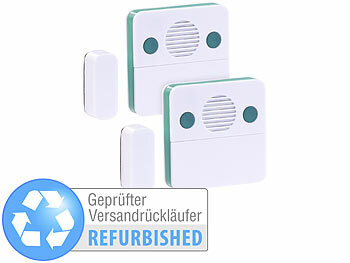 Kühltruhen-Alarm: VisorTech 2er-Set Universal-Türschließ-Erinnerungs-Alarm, Versandrückläufer 