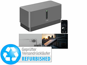 Balkonkraftwerk-Batterie: revolt Universal-Plug-&-Play-Akkuspeicher, Versandrückläufer