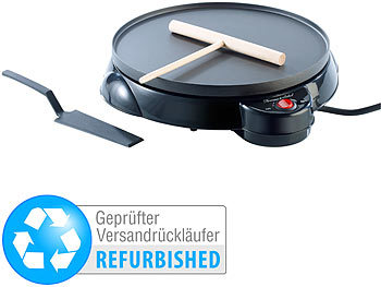 Kabelloser Crepesmaker: Rosenstein & Söhne Elektrischer Crêpes-Maker, 650 W, 23cm (Versandrückläufer)
