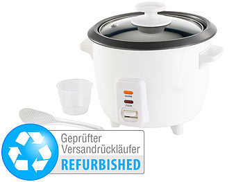 Mini Reiskocher: Rosenstein & Söhne Reiskocher mit Warmhaltefunktion,0,5 Liter,350 W 8 (Versandrückläufer)