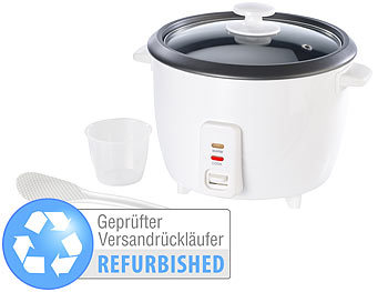 Ricecooker: Rosenstein & Söhne Reiskocher mit Warmhaltefunktion, 1,5 Liter, Versandrückläufer
