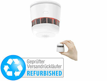 VisorTech Mini-Rauchwarnmelder, 85 dB Feueralarm,Versandrückläufer 