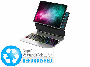 Bluetooth Tastaturen deutsch: GeneralKeys Magnetische Tastatur-Hülle für 11"-iPads, QWERTZ, Versandrückläufer