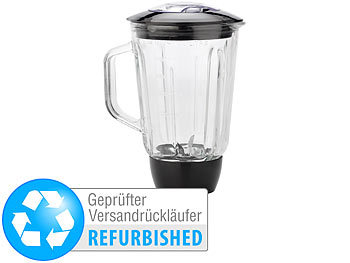 Küchengeräte All in One: Rosenstein & Söhne Glas-Mixer-Aufsatz für KM-4212 & KM-6618 (Versandrückläufer)