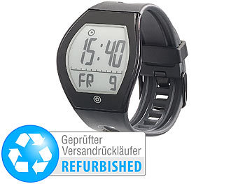Smartwatch e Ink: newgen medicals E-Ink-Fitness-Tracker FBT-100-3D.u (Versandrückläufer)