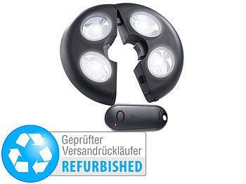Schirm-Gartenlampen: Lunartec Helle LED-Schirmleuchte LSL-120, IP44, Versandrückläufer