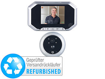Türklingel Kamera: Somikon Digitale Türspion-Kamera mit 8,9-cm-Display, Versandrückläufer