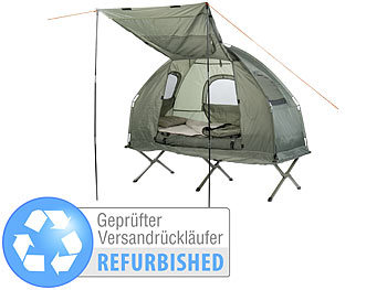 Semptec 4in1-Zelt mit Feldbett, Winter-Schlafsack, Versandrückläufer