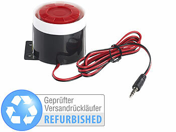VisorTech 110-dB-Sirene mit Kabel, für Alarmanlage, Versandrückläufer