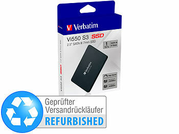 SSD-Platte Einbau: Verbatim Vi550 S3 SSD, 1 TB, 2.5", SATA III, 7 Versandrückläufer