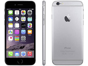Apple iPhone 6 (A1586), 64 GB, spacegrau (generalüberholt, 2. Wahl, gut)