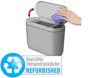 Tisch-Mülleimer: infactory Design-Abfalleimer Versandrückläufer