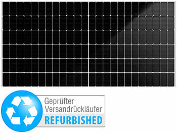 Solarpanels Halbzellen: DAH Solar Monokristallines Solarmodul mit NTopCon-Halbzellen, Versandrückläufer