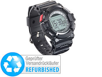 newgen medicals Herren-Armband-Uhr mit Alarm-Funktion, IP67 (Versandrückläufer)