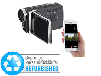 Videocamera: Somikon Full-HD-Camcorder mit 7,6-cm-Touch-Display (3") (Versandrückläufer)
