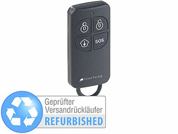 Alarm-Anlage, kabellos: VisorTech Funk-Fernbedienung für WLAN-Alarmanlage, Versandrückläufer