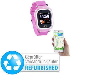 Smartwatch-Kinderuhr: TrackerID Kinder-Smartwatch, Telefon, GPS-, GSM-, Versandrückläufer